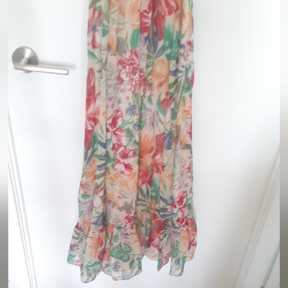 Vintage Tropical Print Floral Dress - Picture 4 of 10